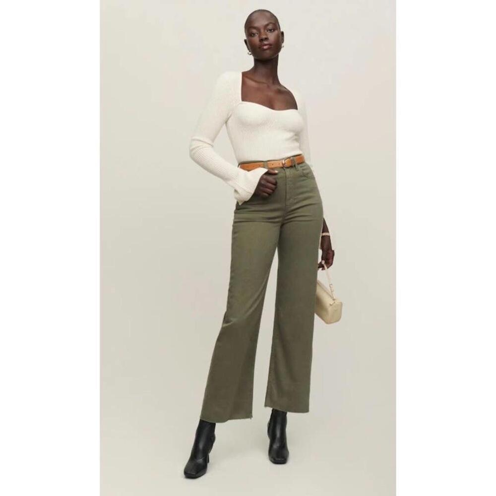 Reformation Emma High Rise Wide Leg Jeans in Kalamata Size 29